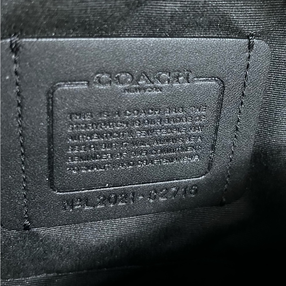 Coach Track Belt Bag - Gunmetal/Black Leather Men's/Women’s Bag NEW - Picture 9 of 11
